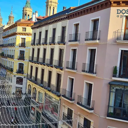 公寓 Dos Torres Pilar Suites- Balcones Con Vistas A La Ciudad 萨拉戈萨